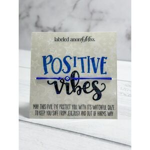 Positive Vibes Evil Eye Bracelet